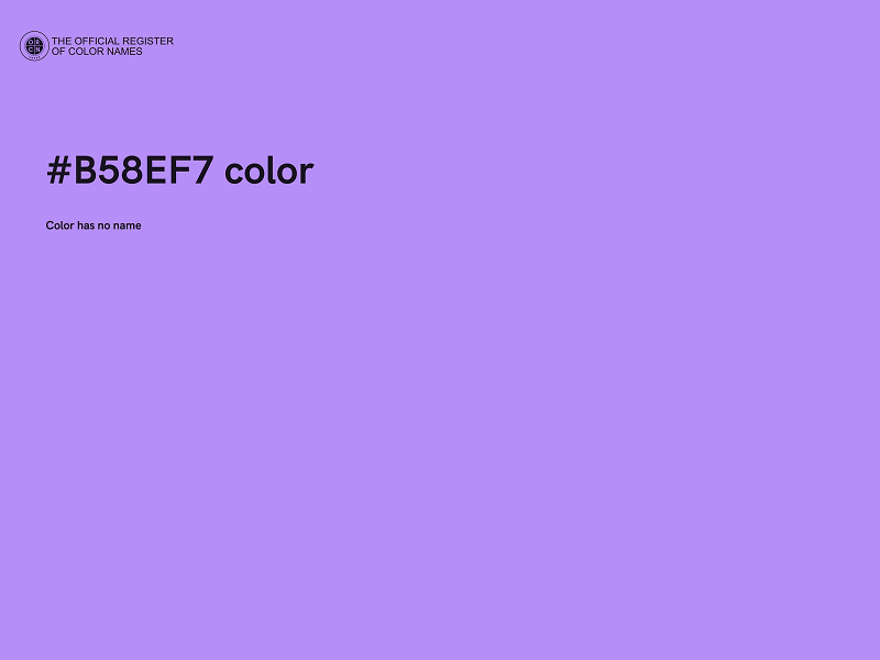 #B58EF7 color image