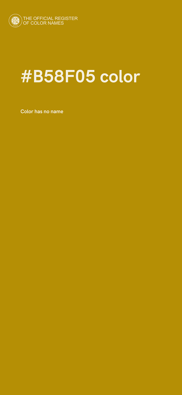 #B58F05 color image