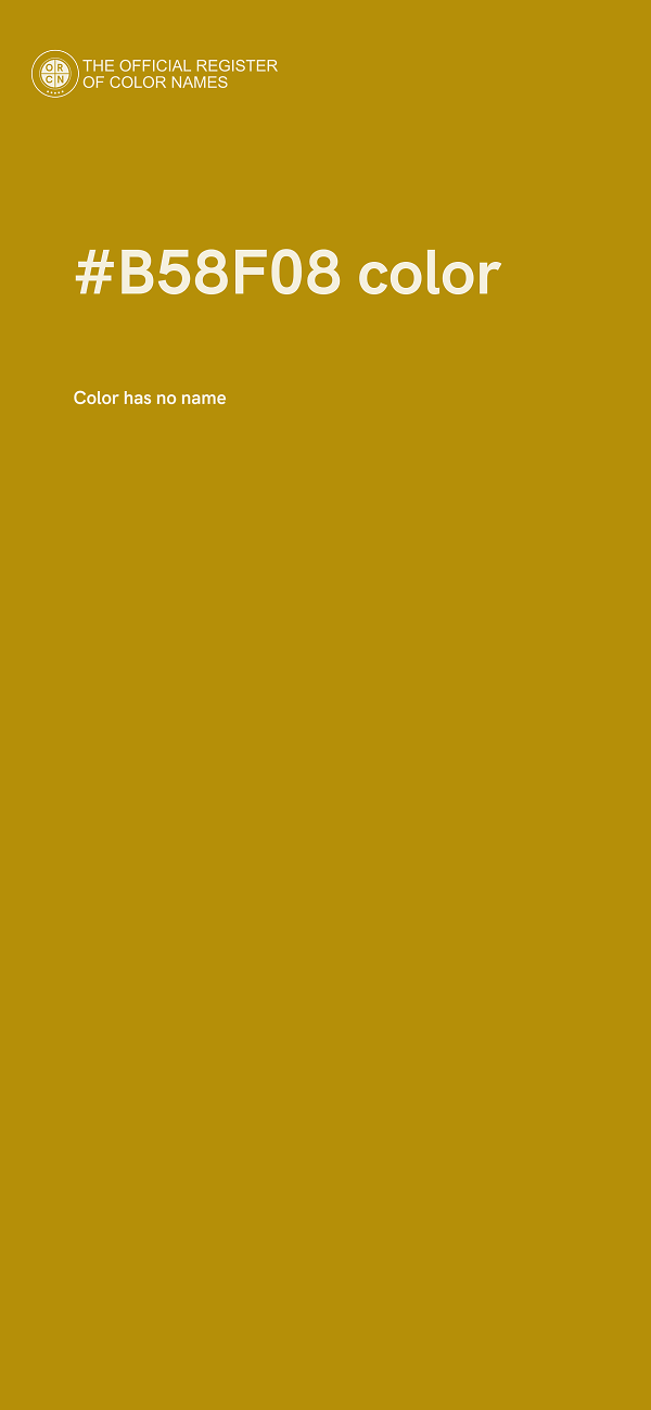 #B58F08 color image