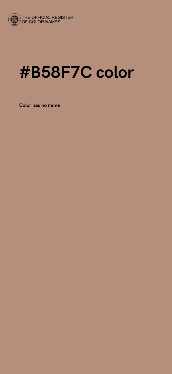 #B58F7C color image