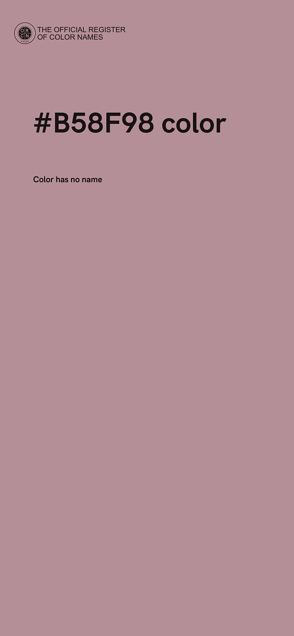 #B58F98 color image