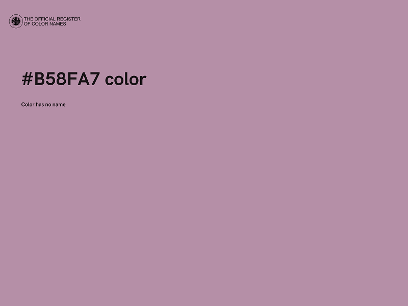 #B58FA7 color image