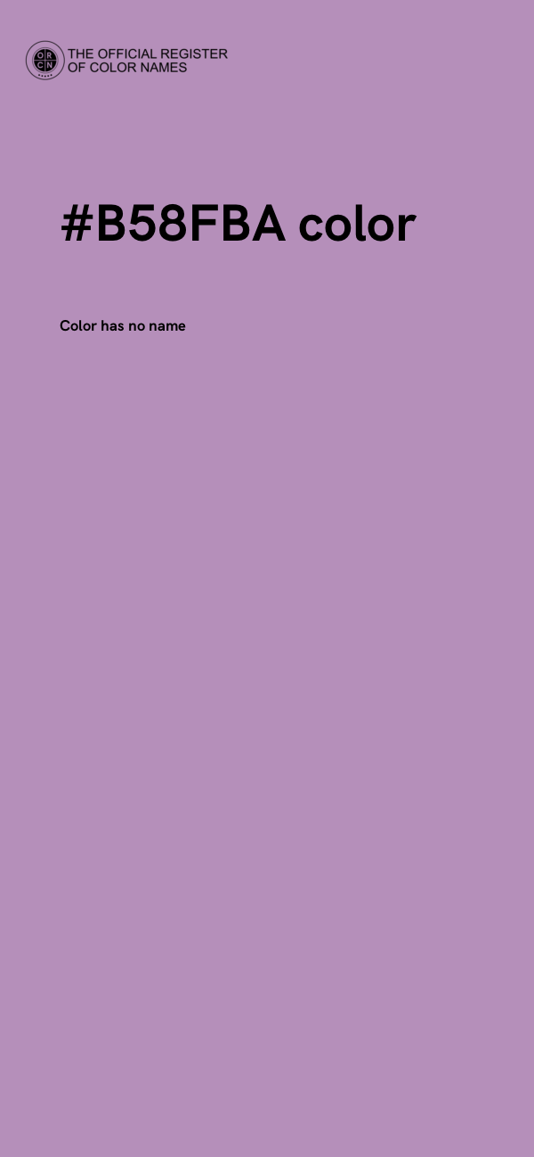 #B58FBA color image