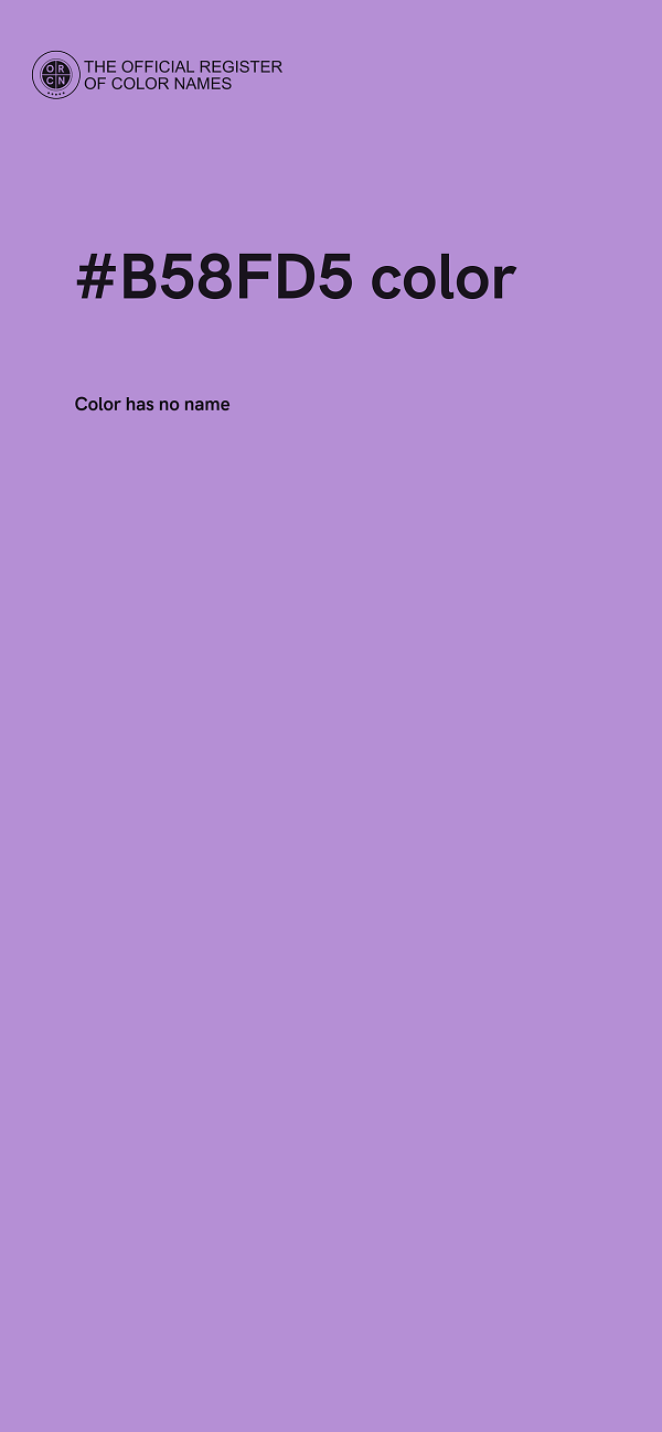 #B58FD5 color image
