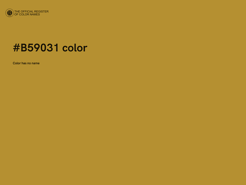 #B59031 color image