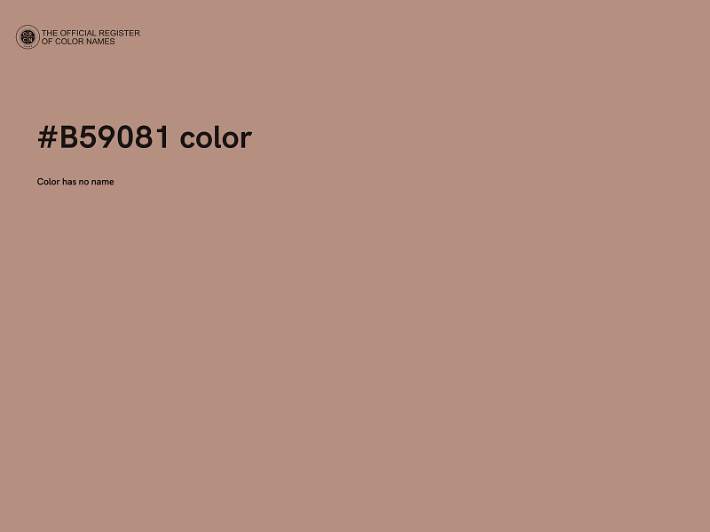 #B59081 color image