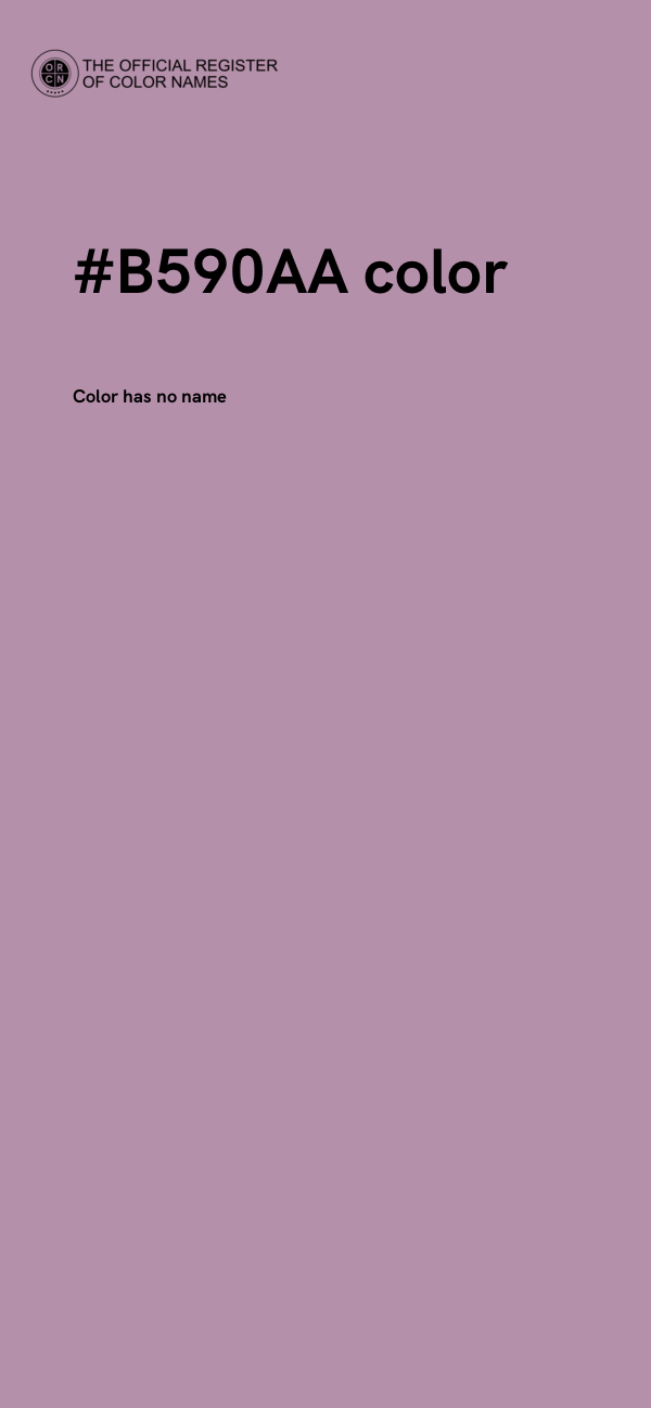 #B590AA color image
