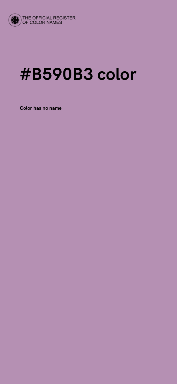 #B590B3 color image
