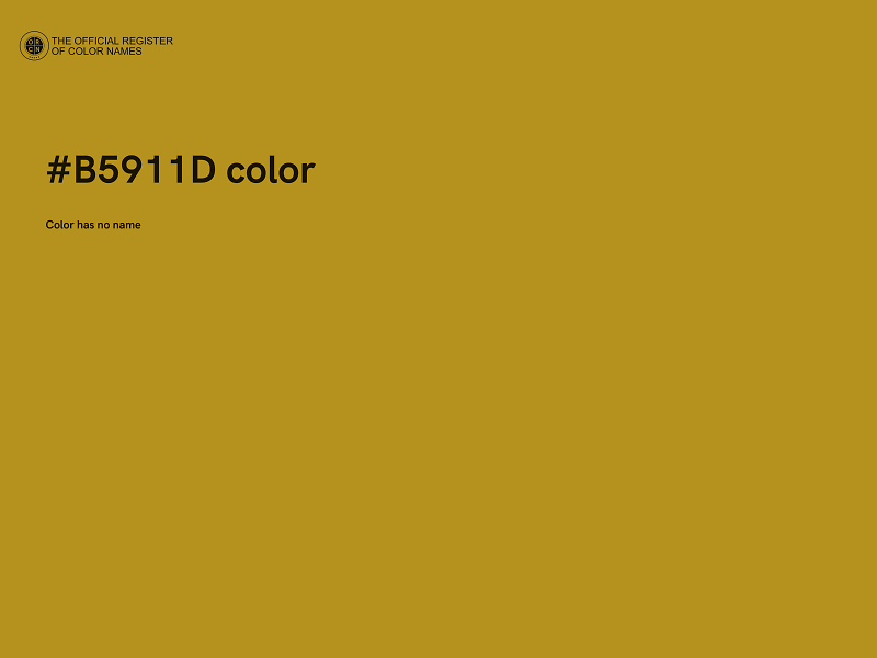 #B5911D color image