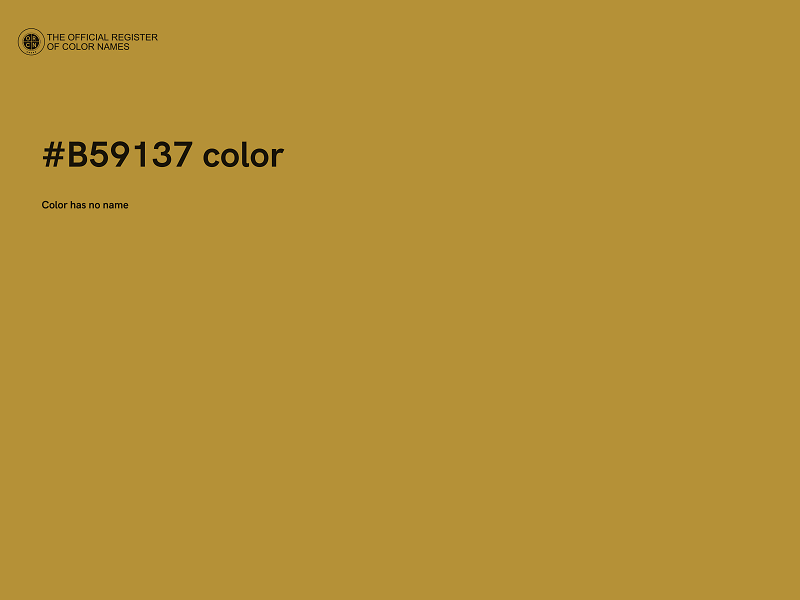 #B59137 color image