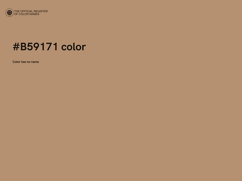 #B59171 color image