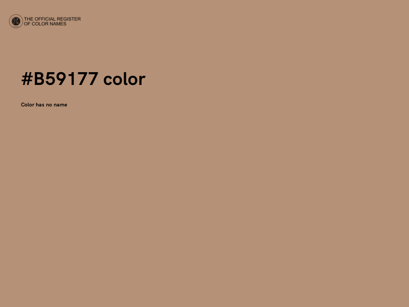 #B59177 color image