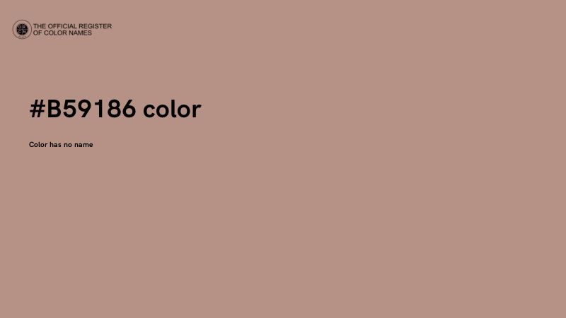 #B59186 color image