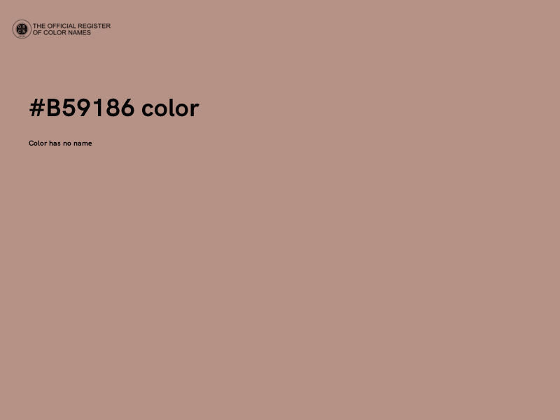 #B59186 color image