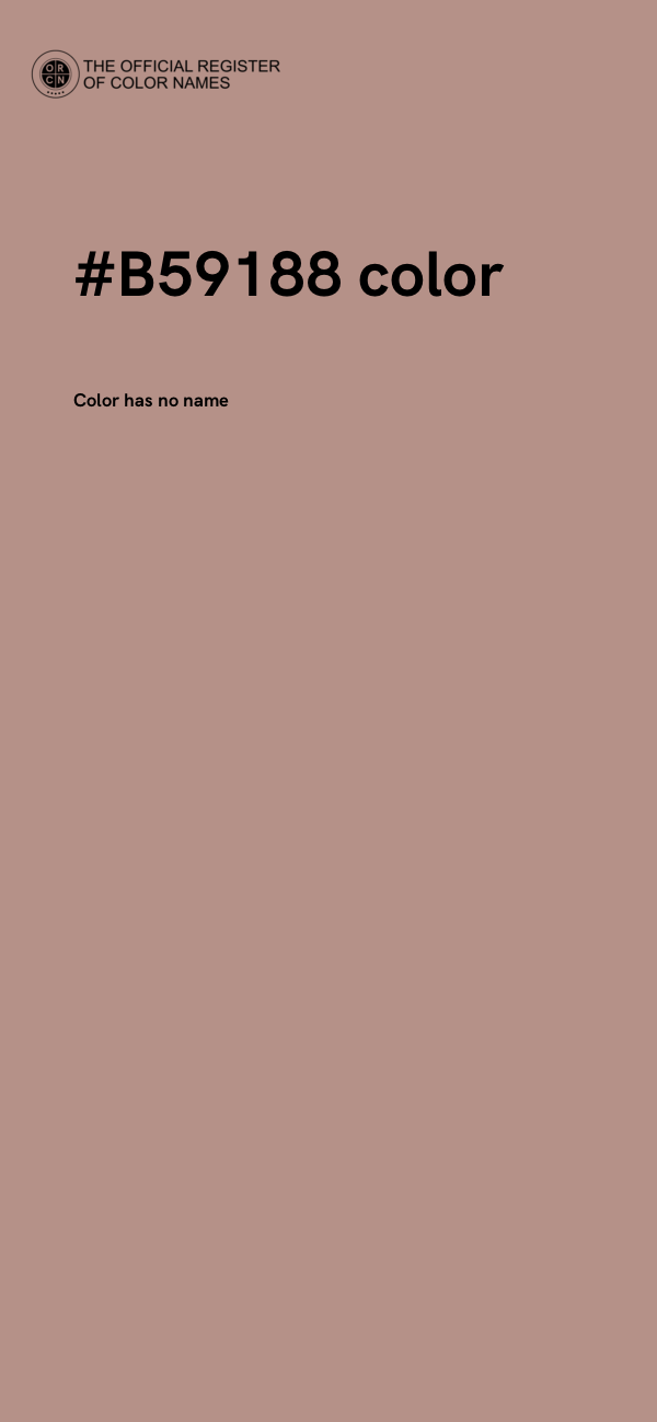 #B59188 color image