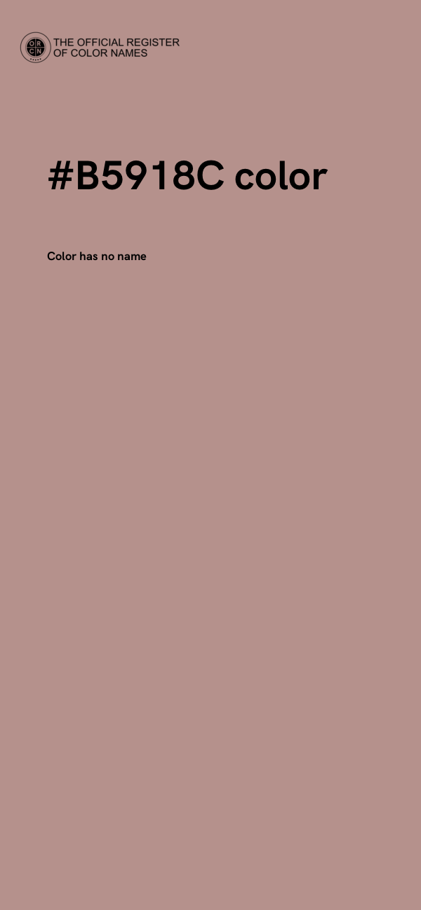 #B5918C color image