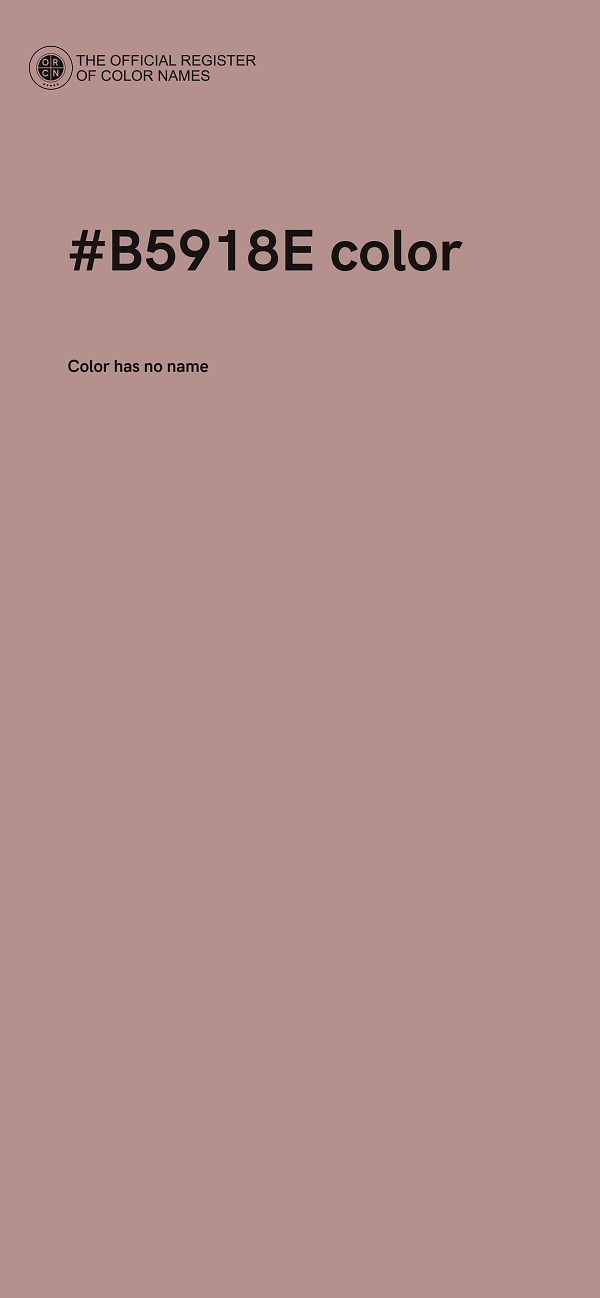 #B5918E color image