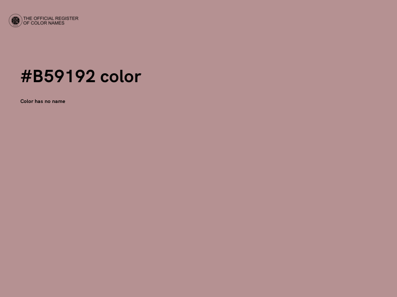 #B59192 color image
