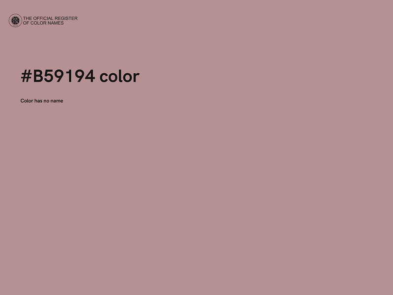 #B59194 color image