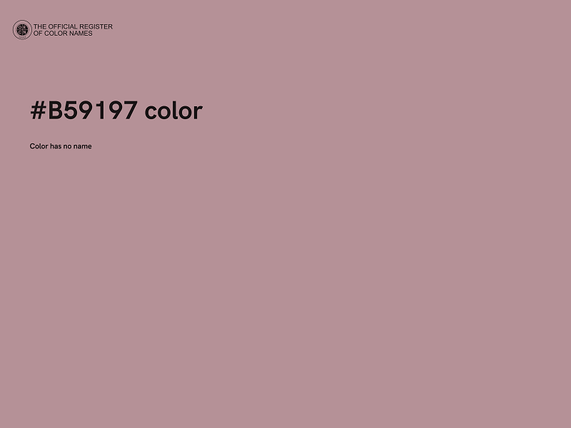 #B59197 color image