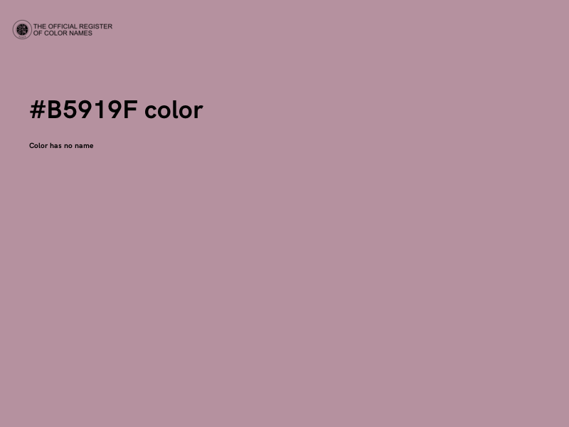 #B5919F color image