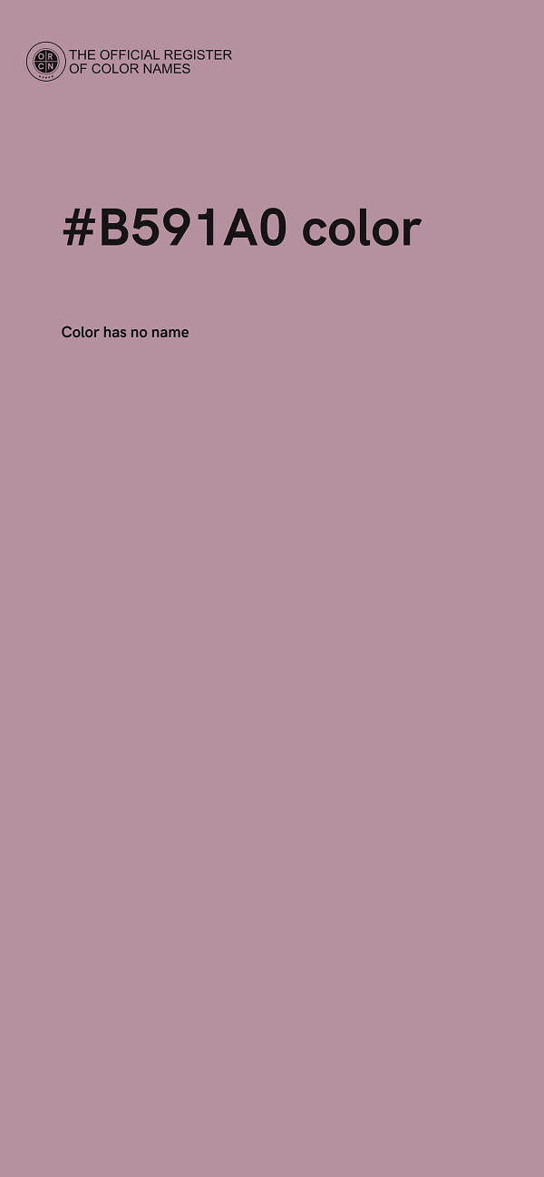 #B591A0 color image