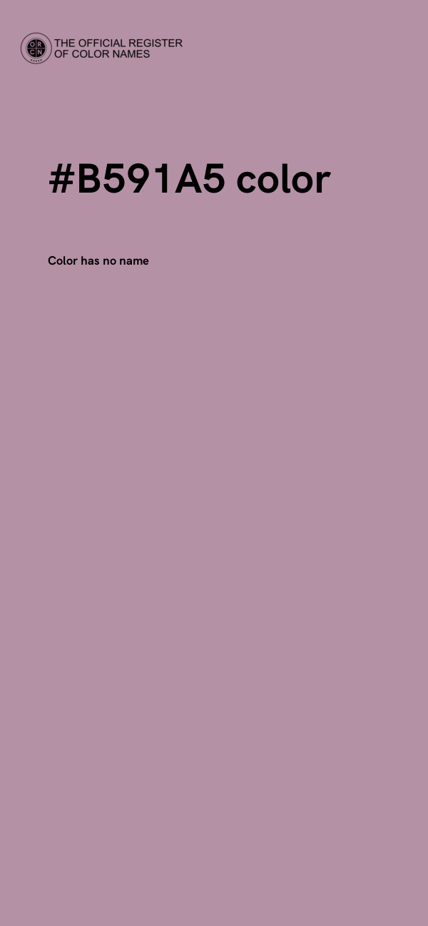 #B591A5 color image