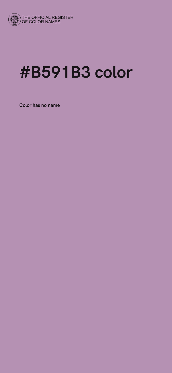 #B591B3 color image