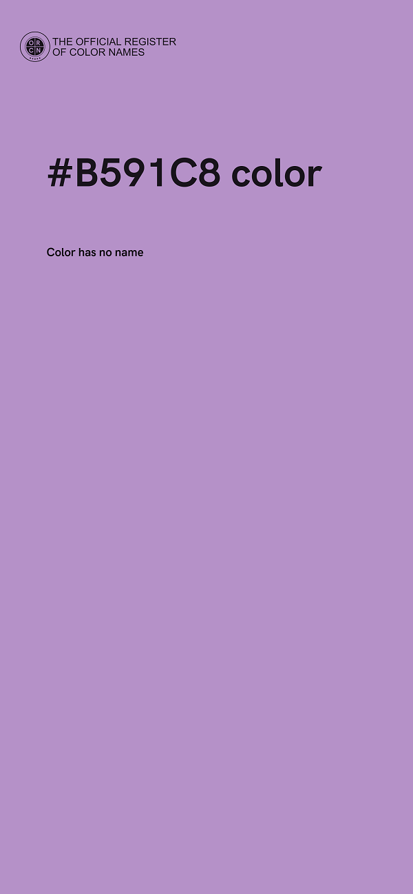 #B591C8 color image