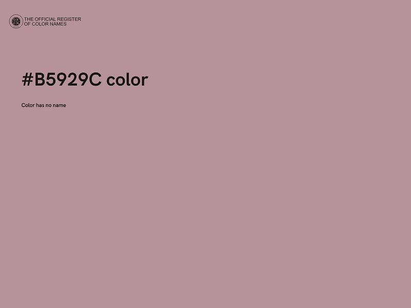 #B5929C color image