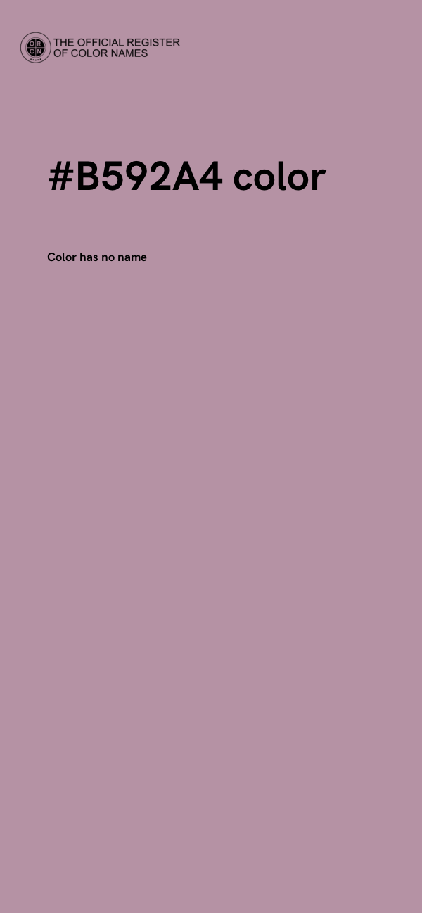 #B592A4 color image