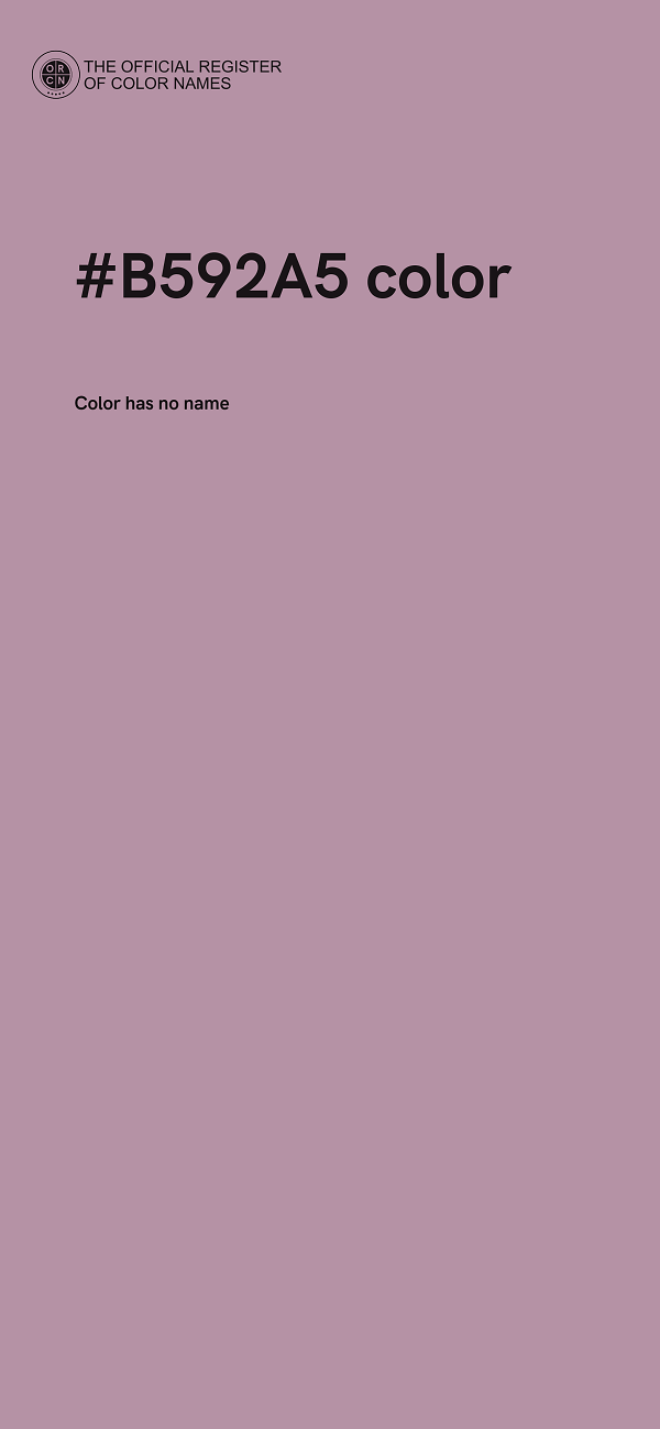 #B592A5 color image