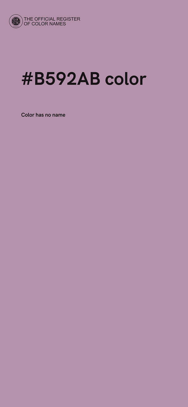 #B592AB color image