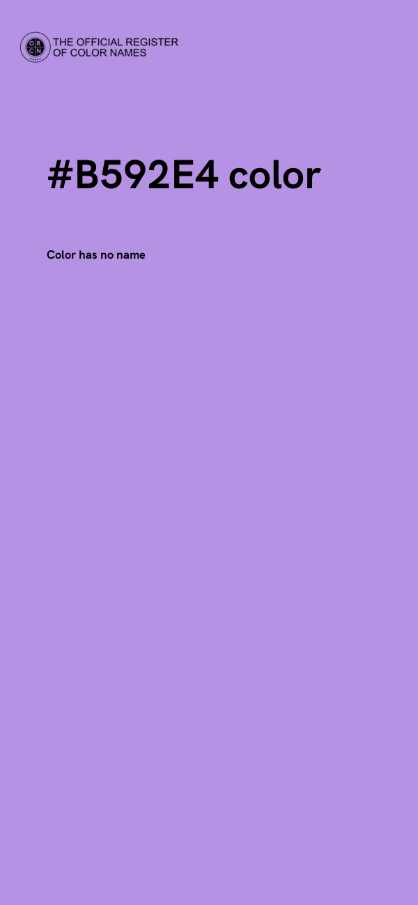#B592E4 color image