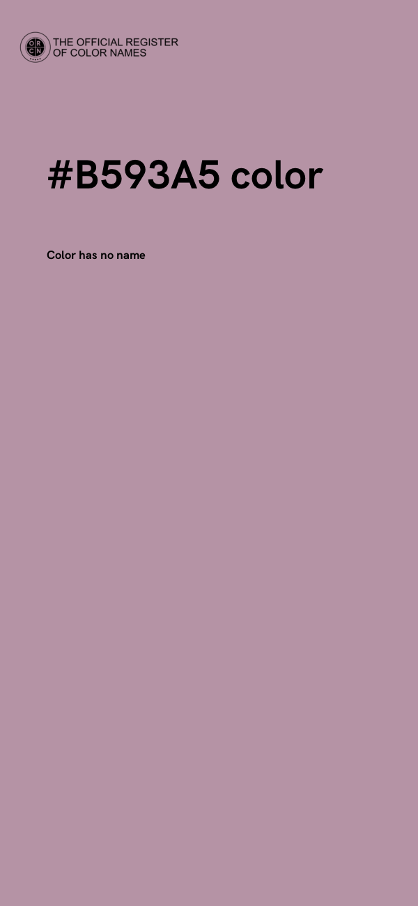 #B593A5 color image