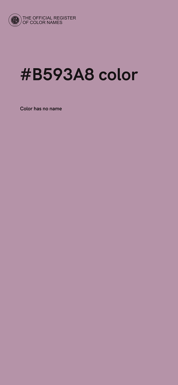 #B593A8 color image