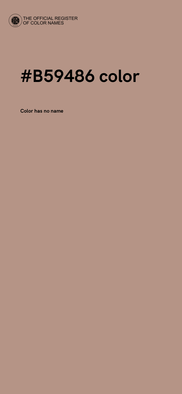 #B59486 color image
