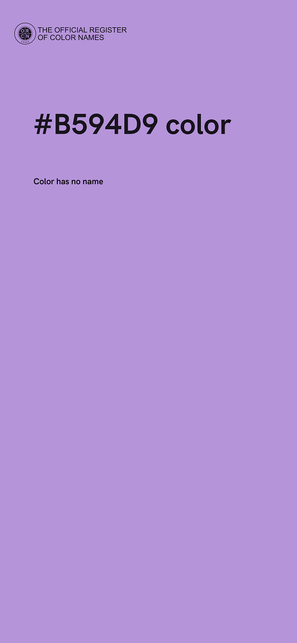 #B594D9 color image