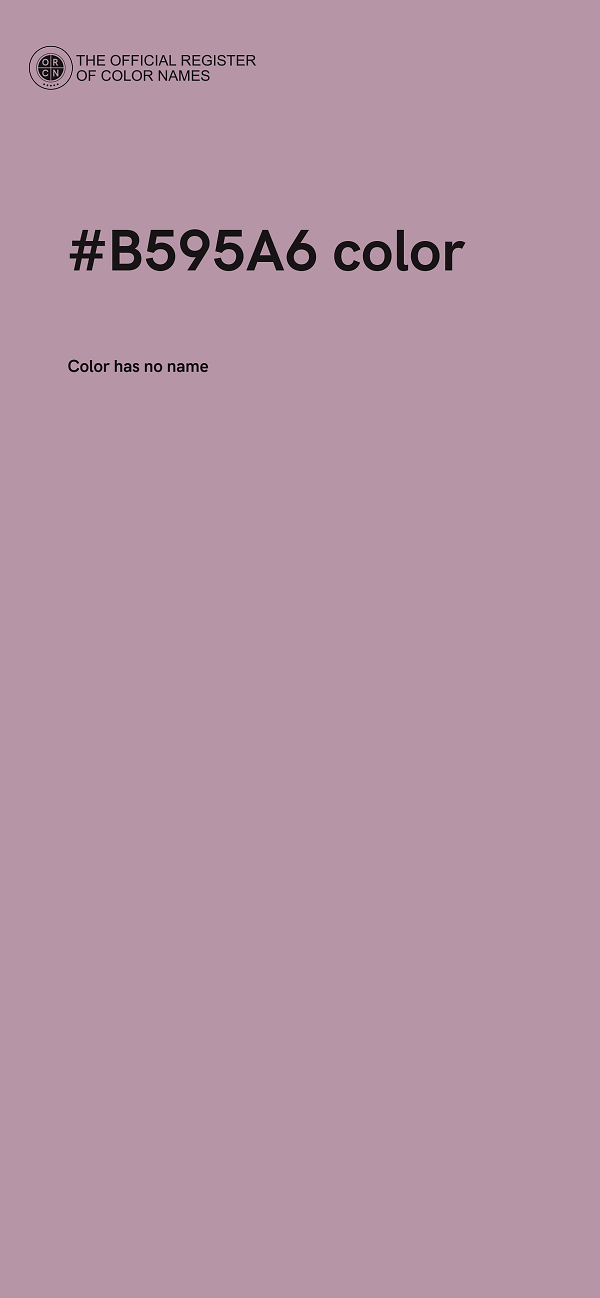 #B595A6 color image