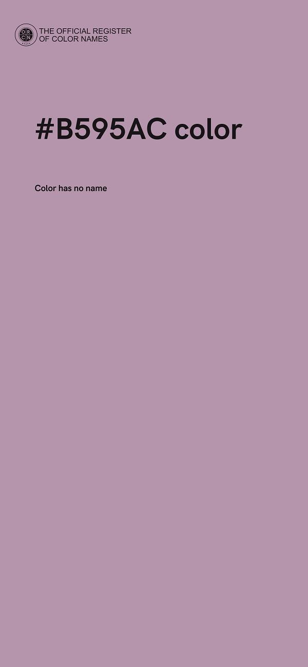 #B595AC color image