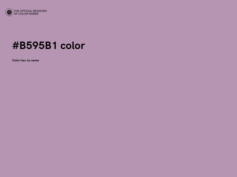 #B595B1 color image