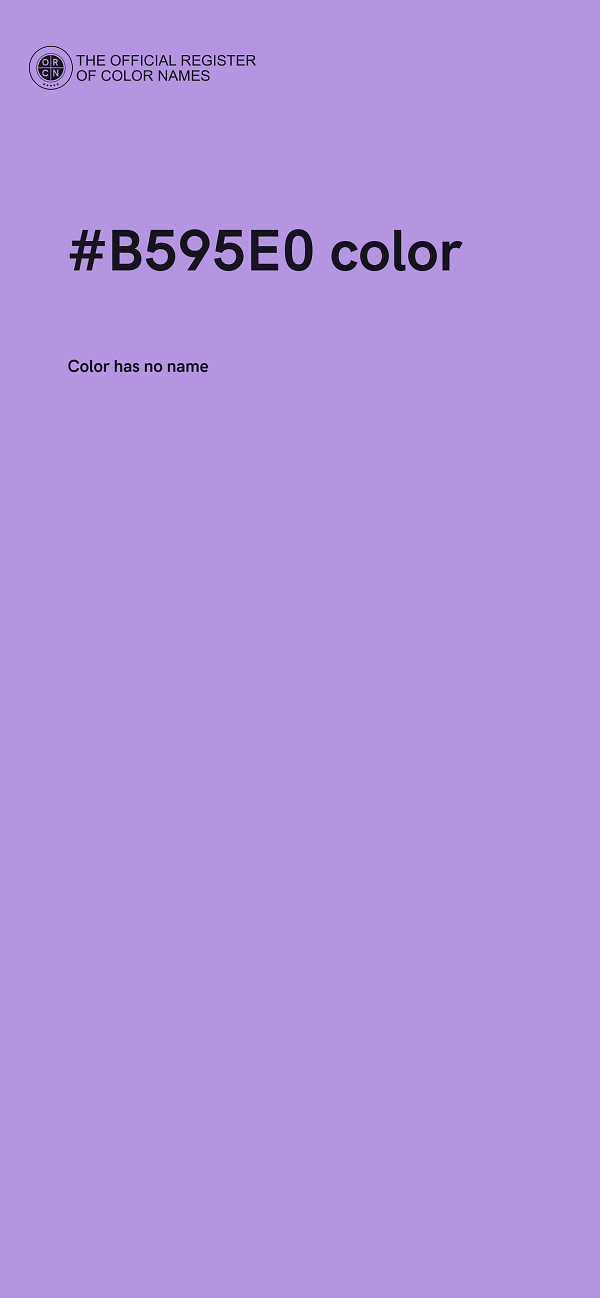 #B595E0 color image