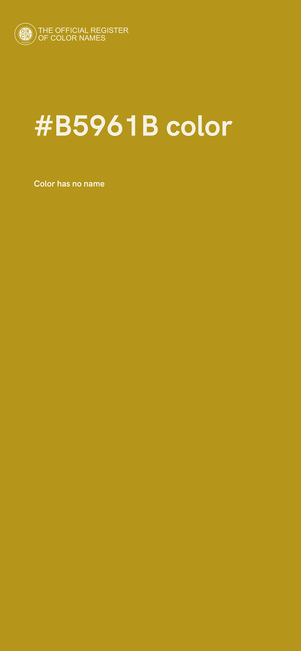 #B5961B color image