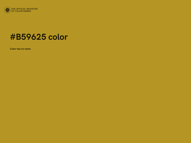 #B59625 color image