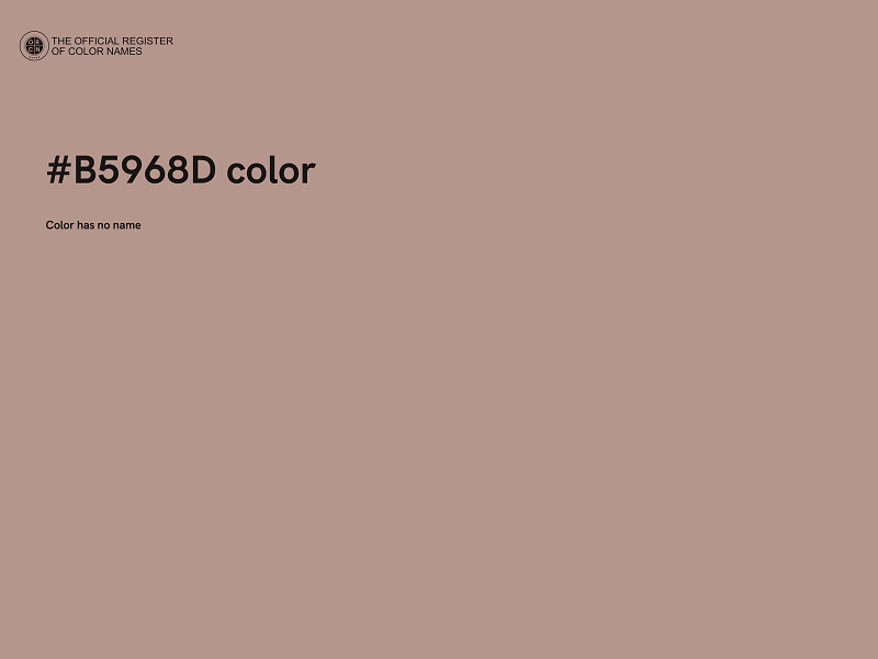 #B5968D color image