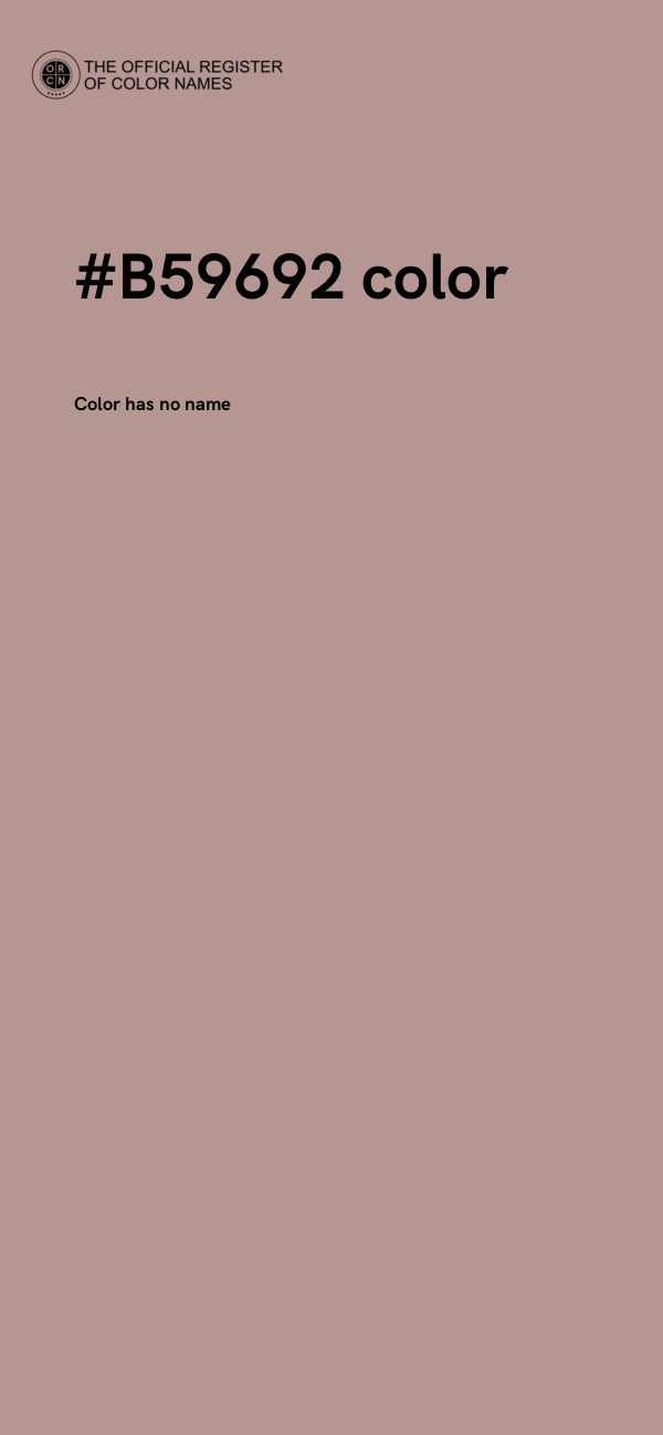 #B59692 color image