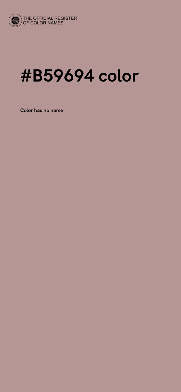 #B59694 color image