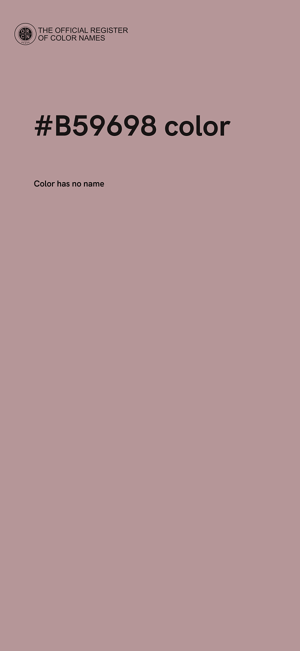 #B59698 color image