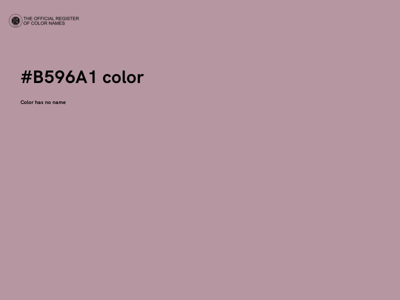 #B596A1 color image