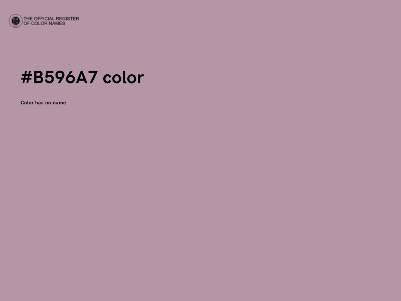 #B596A7 color image